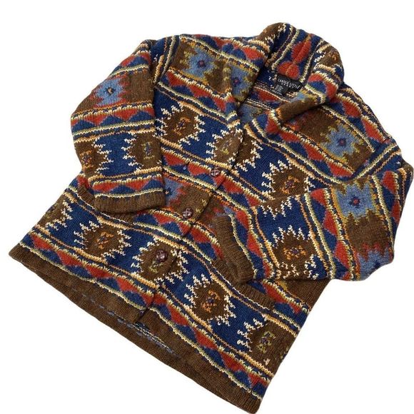 Cardigan Femme Carole Little Taille L - Imprimé Animalier Noir, Coton, Occasion Très Bon état